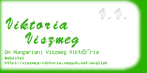 viktoria viszmeg business card